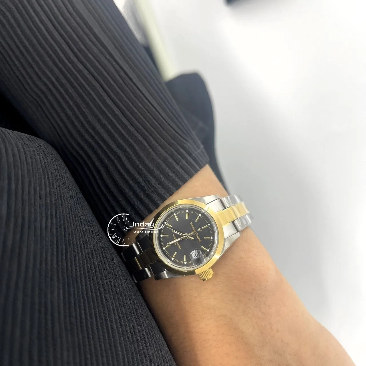 范倫鐵諾 古柏 Coupeau Women's Watch 12168TL-14 Two-Tone Stainless Steel Band