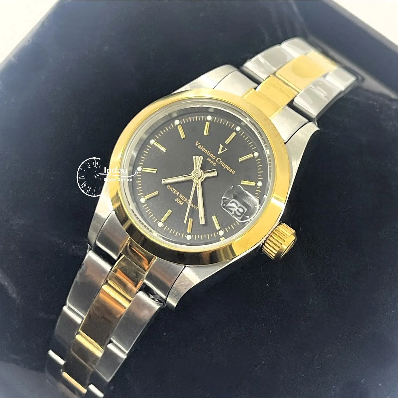 范倫鐵諾 古柏 Coupeau Women's Watch 12168TL-14 Two-Tone Stainless Steel Band