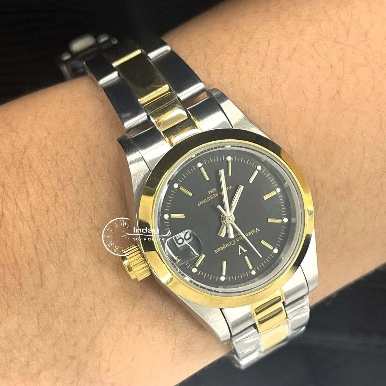 范倫鐵諾 古柏 Coupeau Women's Watch 12168TL-14 Two-Tone Stainless Steel Band