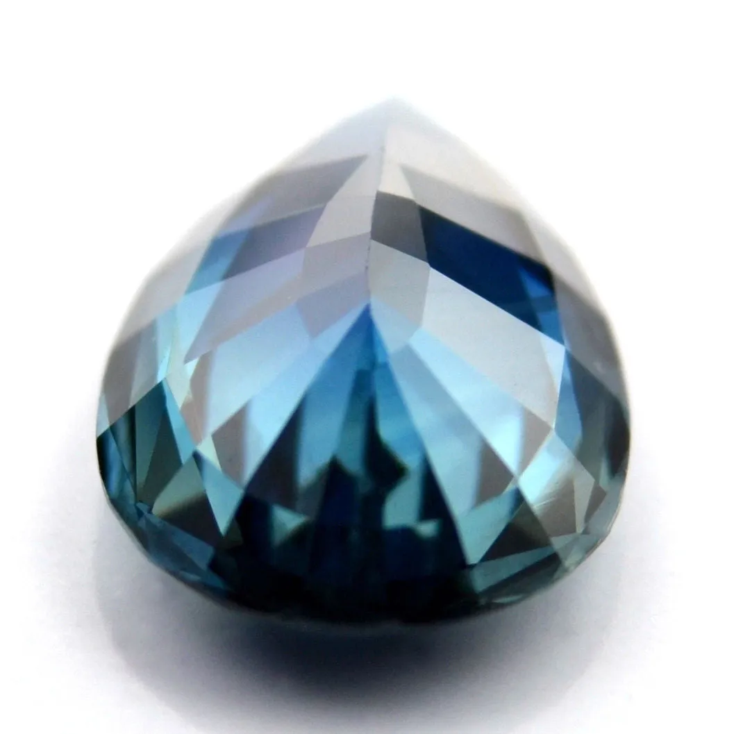 0.76 ct Certified Natural Teal Sapphire