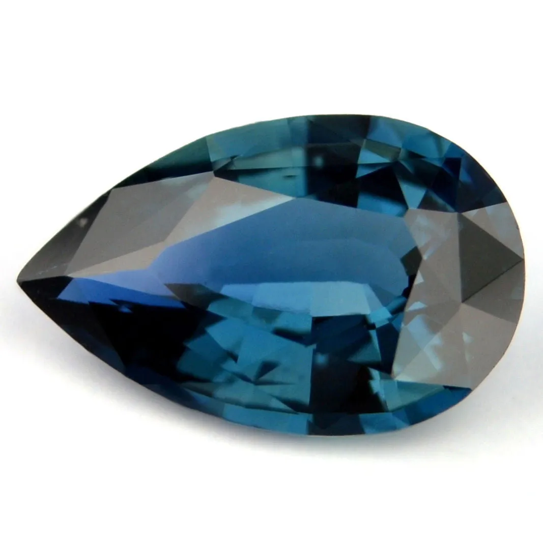 0.76 ct Certified Natural Teal Sapphire