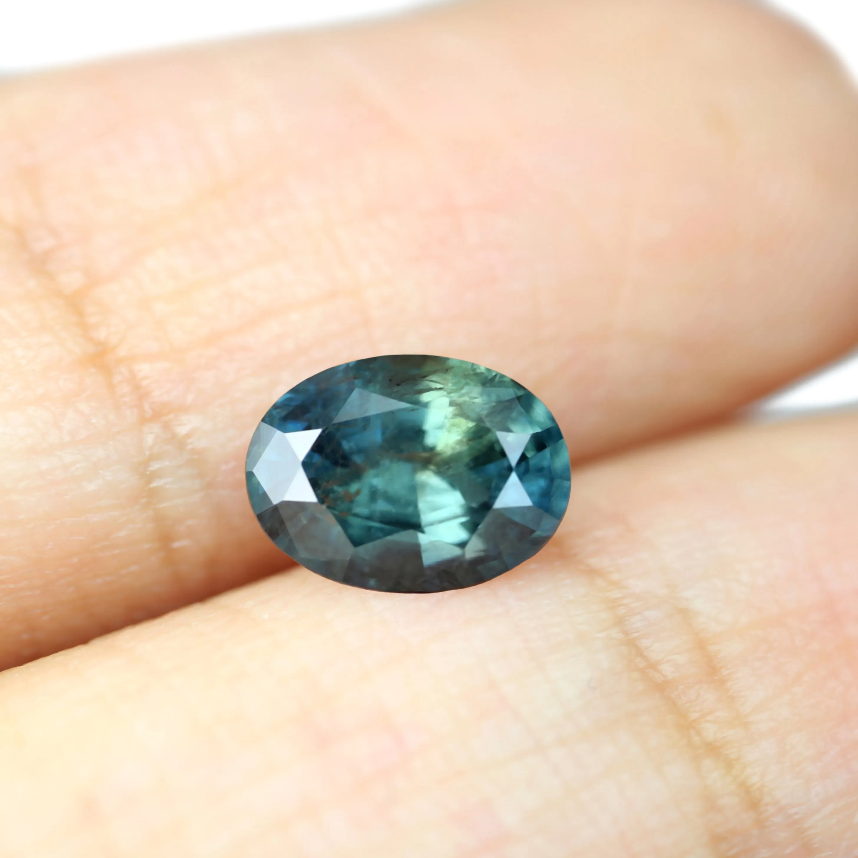 0.78ct Certified Natural Teal Sapphire