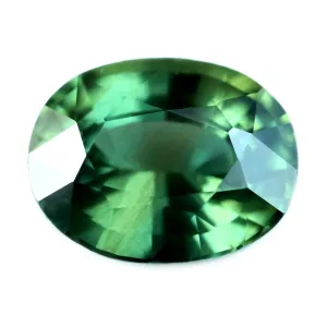 0.83ct Certified Natural Green Sapphire