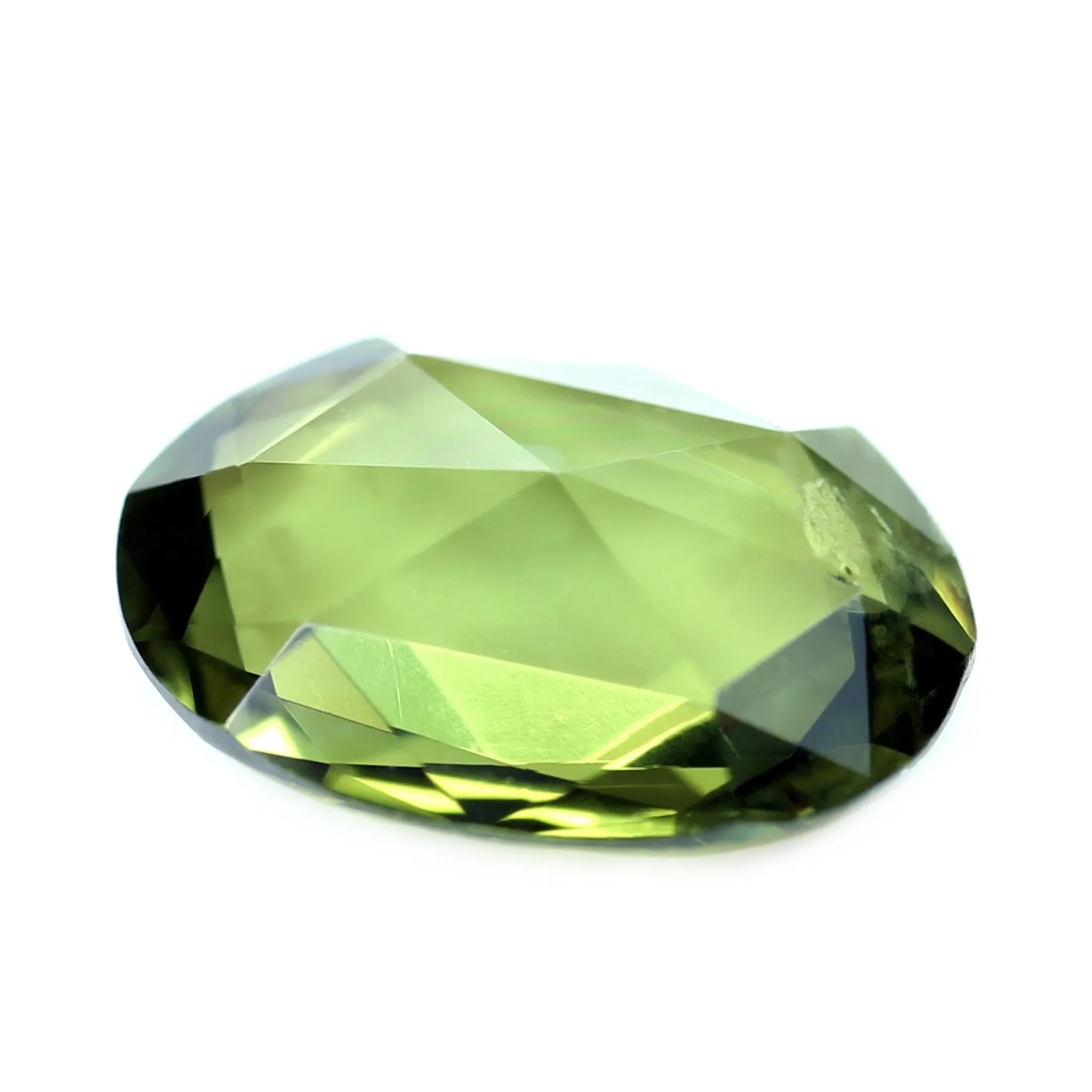 0.89ct Certified Natural Green Sapphire