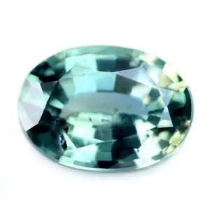 0.90ct Certified Natural Green Sapphire