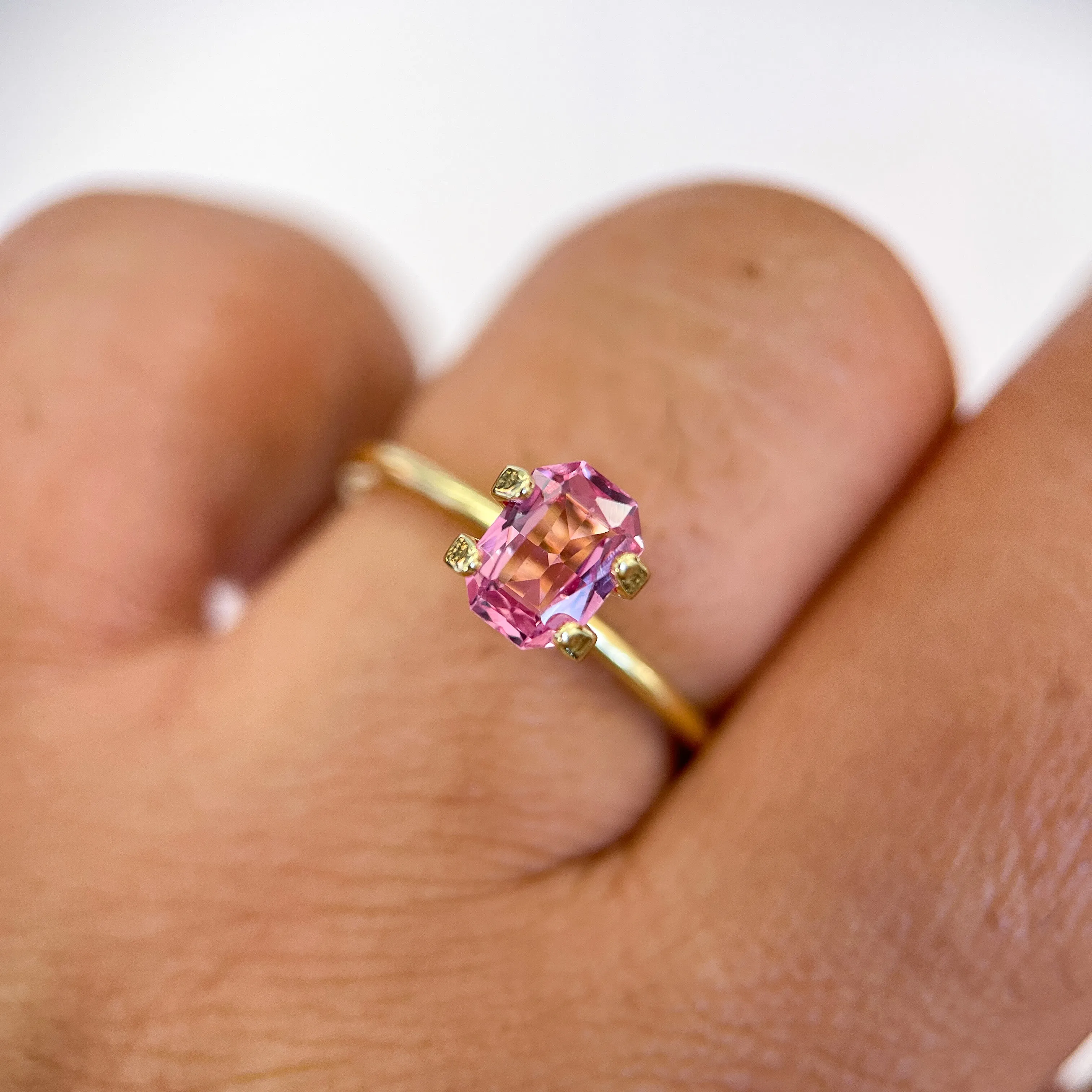 1.02 ct. Radiant Cut Pink Sapphire