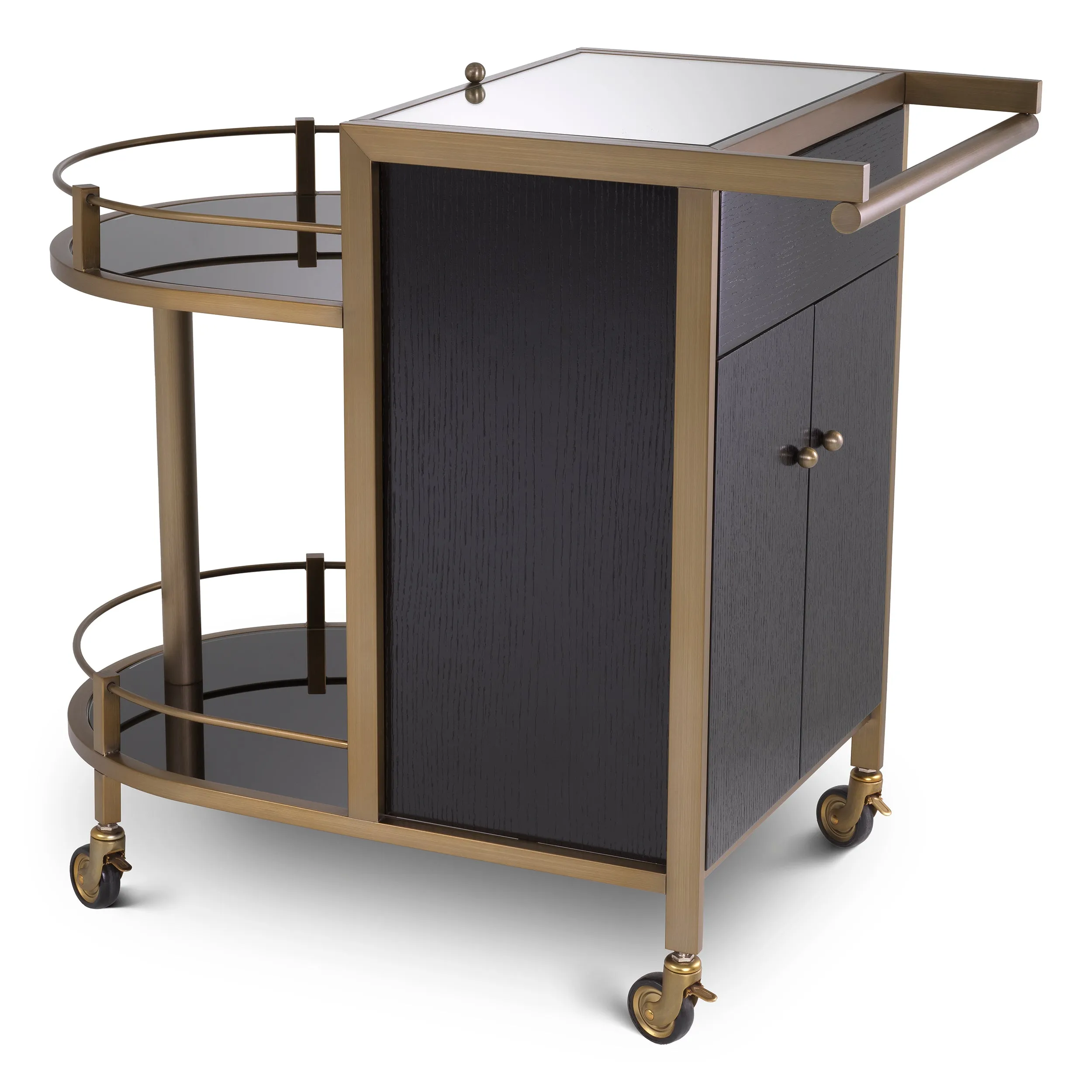 116088 - Trolley Bellini brushed brass finish
