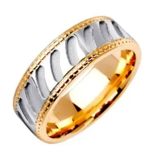 14K or 18K Two-Tone Gold Traditional Ring