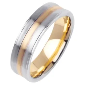 14K or 18K Two-Tone Gold Traditional Ring