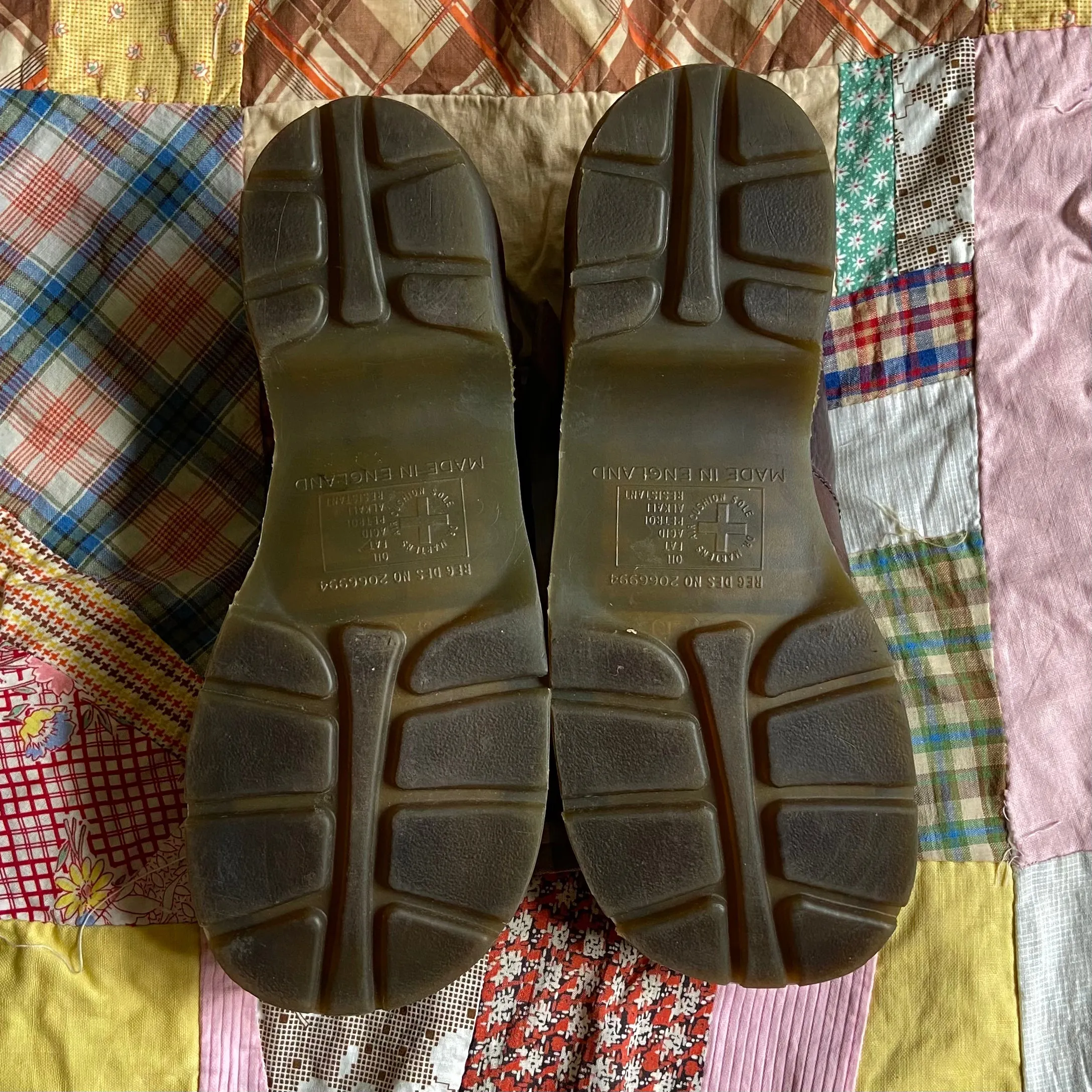 1990s Dr. Marten T-Strap Brown Platform Loafers - US 8