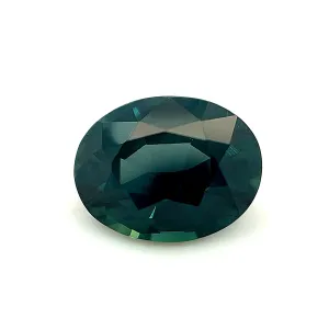 2.18 ct. Oval  Bluish Green Sapphire