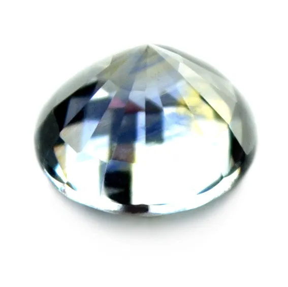 4.03 mm Certified 0.34 ct Natural Bicolor Sapphire