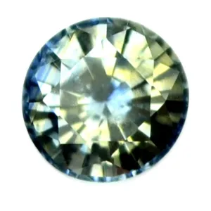 4.03 mm Certified 0.34 ct Natural Bicolor Sapphire