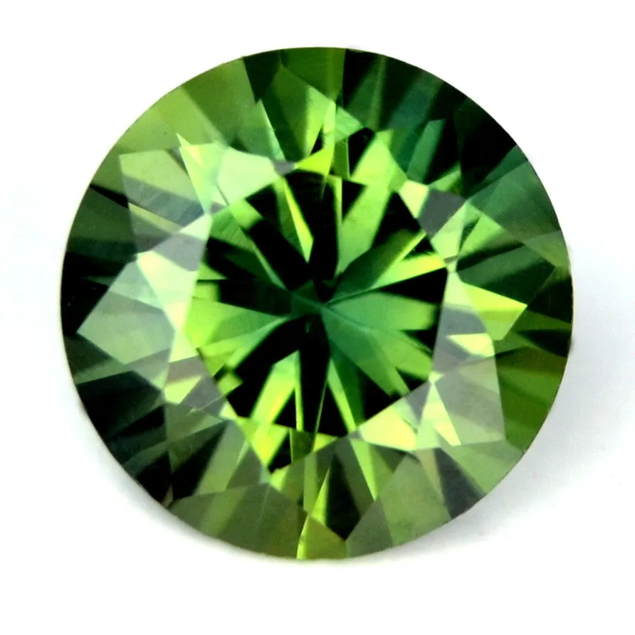 5.58 mm Certified Natural Green Sapphire