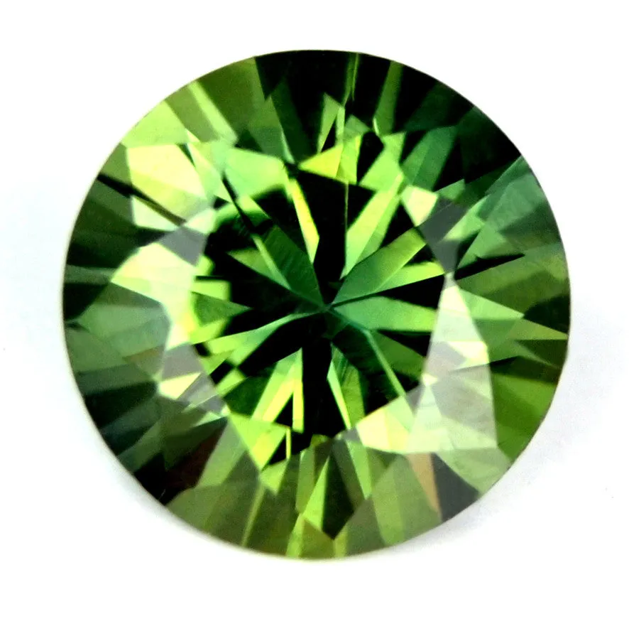 5.58 mm Certified Natural Green Sapphire
