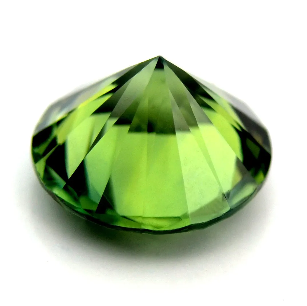 5.58 mm Certified Natural Green Sapphire