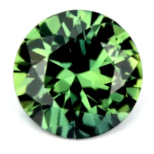 5.86 mm Certified Natural Green Sapphire