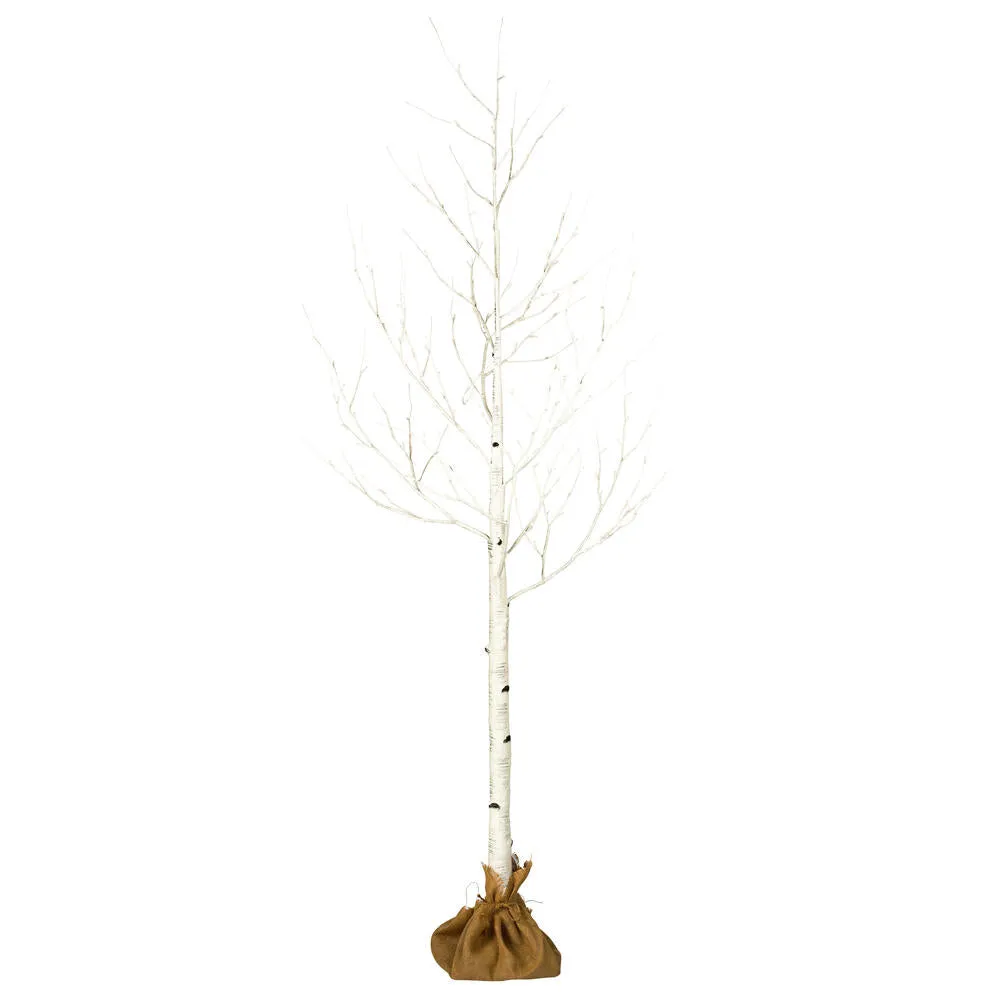 8' WHITE BURCH LED TWIG TREE