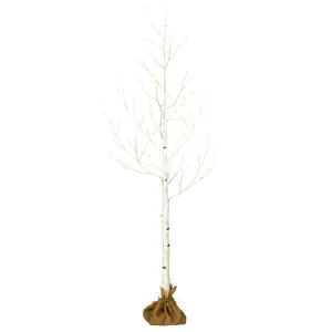 8' WHITE BURCH LED TWIG TREE