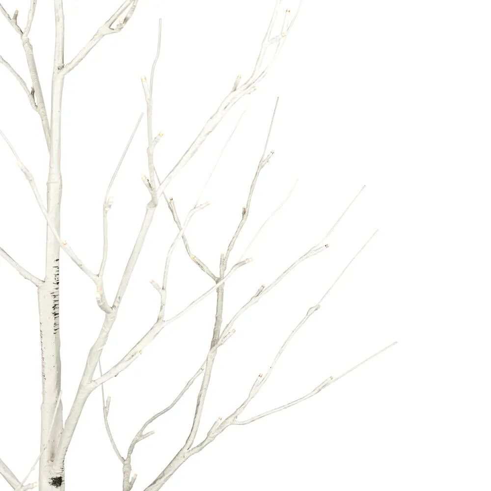 8' WHITE BURCH LED TWIG TREE