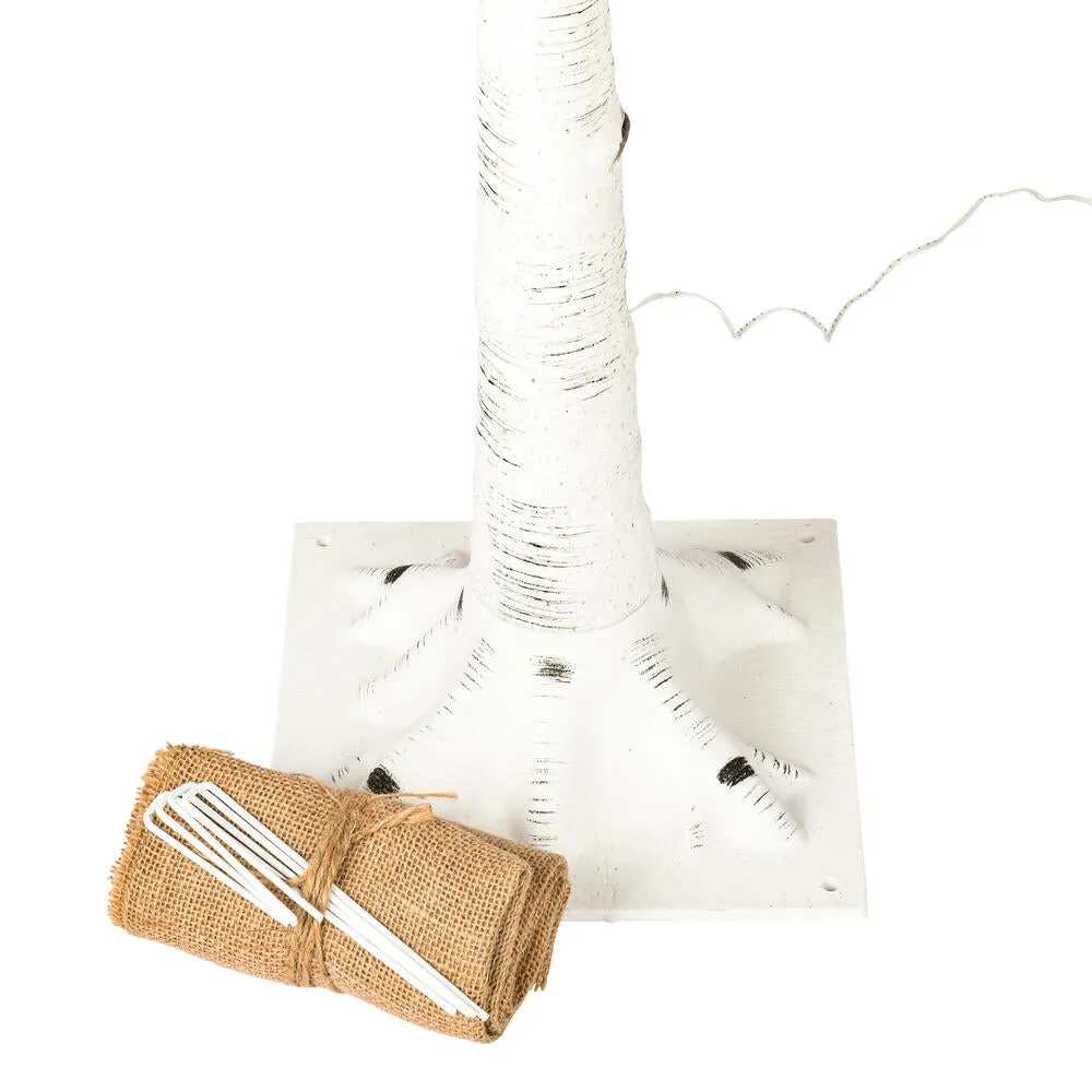 8' WHITE BURCH LED TWIG TREE