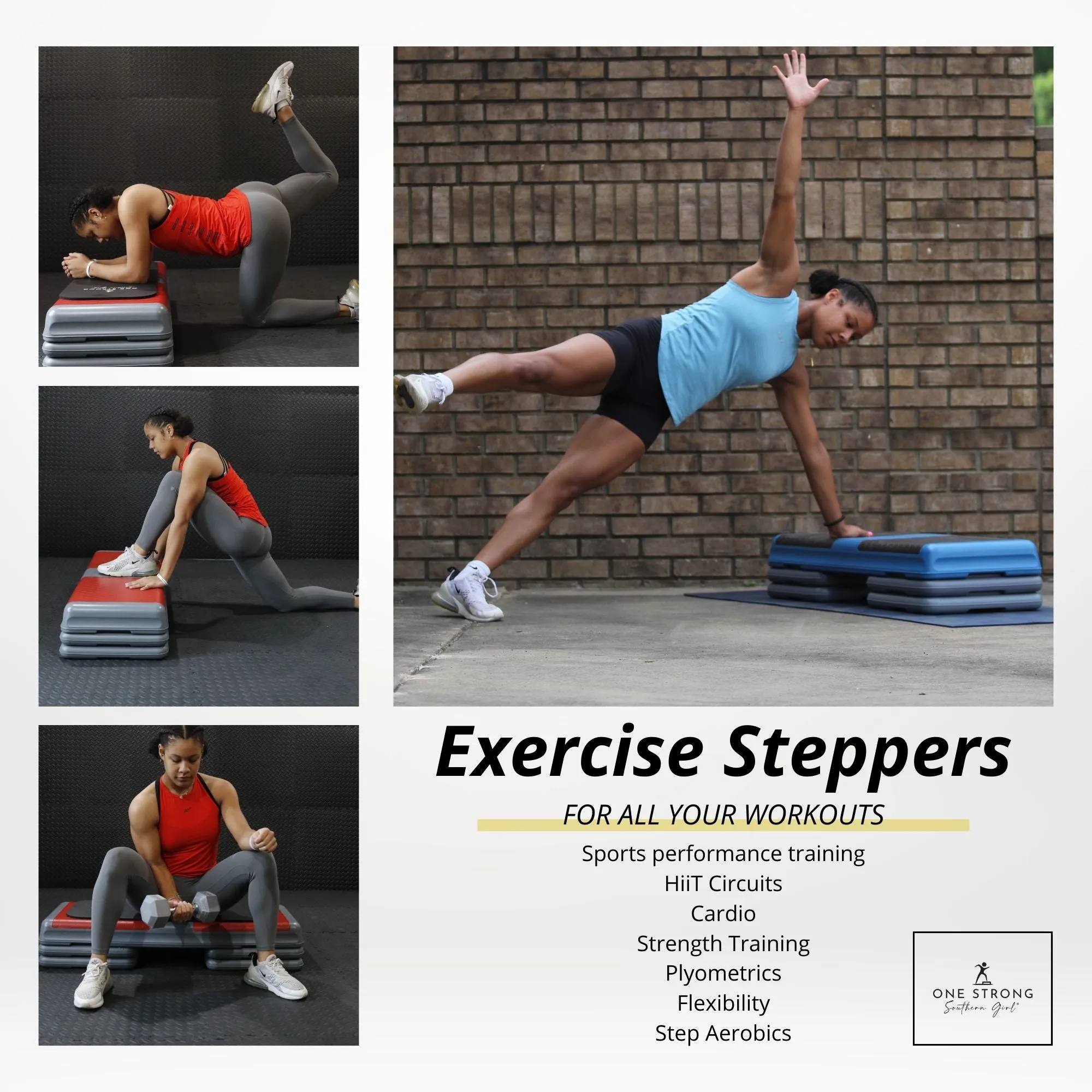 Aerobic Steps with 2 Adjustable Locking Risers (the starter set)