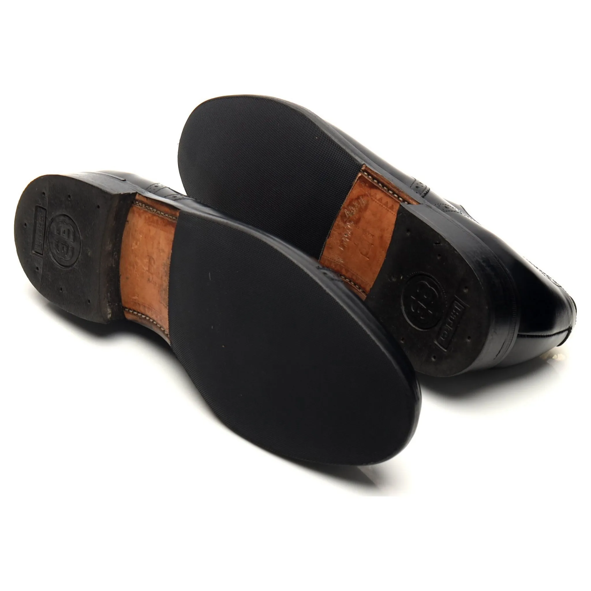 'Alfred' Black Leather Oxford Brogue UK 7.5 G