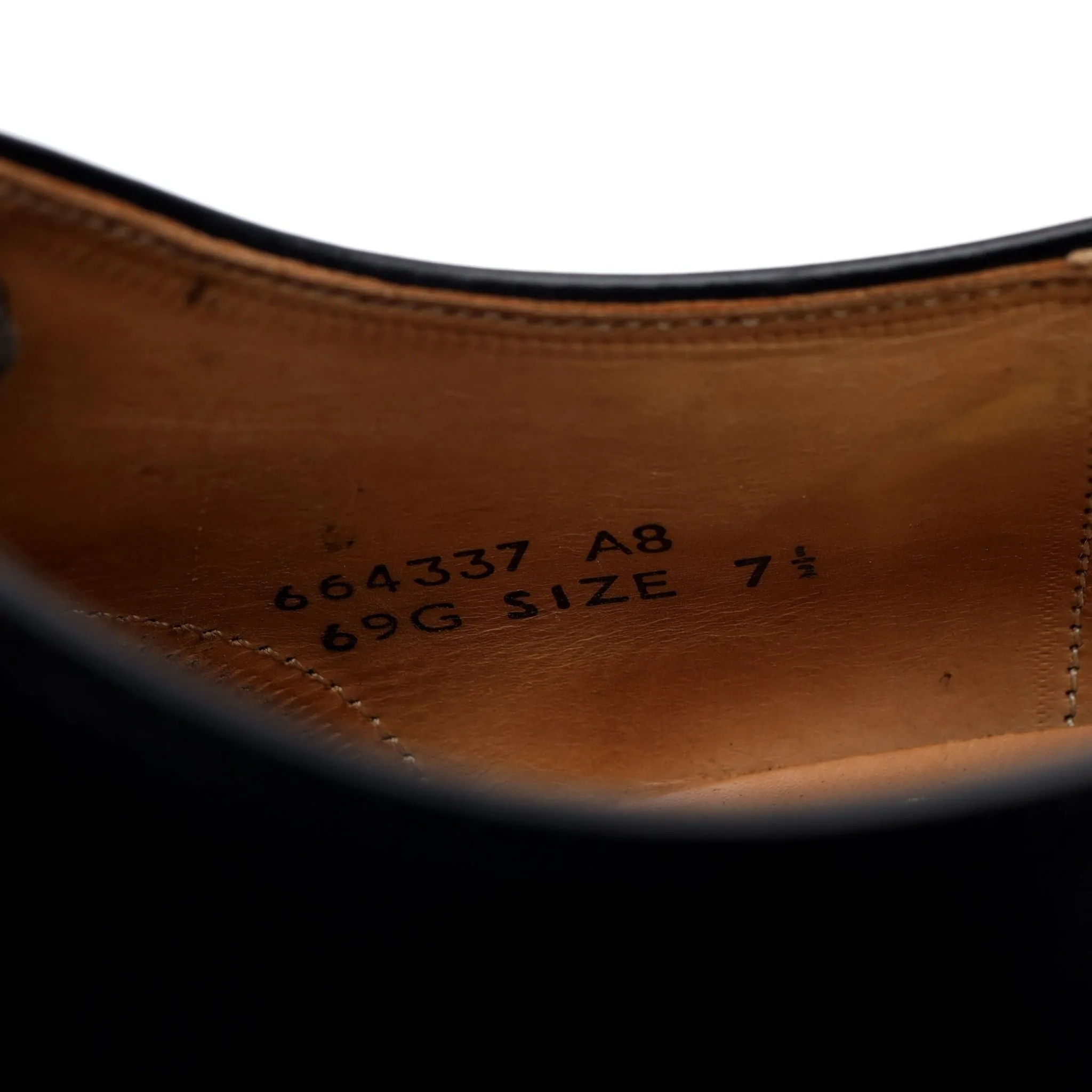 'Alfred' Black Leather Oxford Brogue UK 7.5 G
