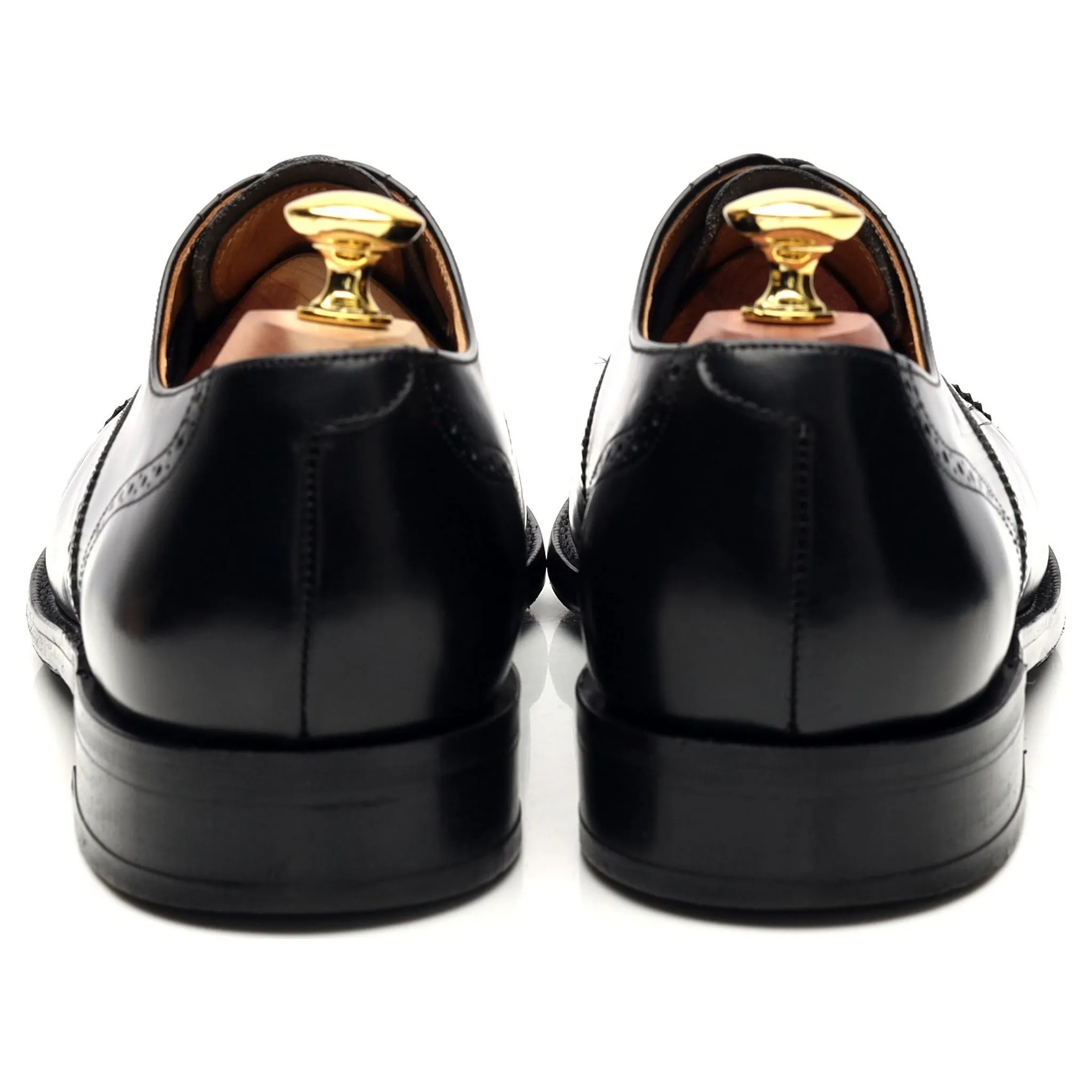 'Alfred' Black Leather Oxford Brogue UK 7.5 G