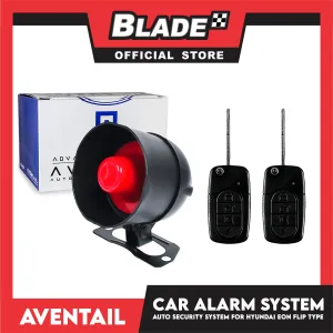 Aventail Car Alarm System Auto Security for Hyundai Eon Flip Type, Vehicle Alarm Security Protection System