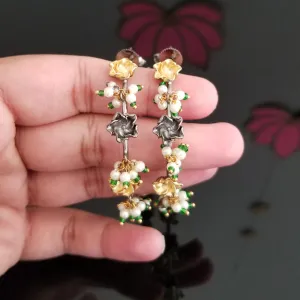 Big Hoop Earrings With Dual Finish 1721