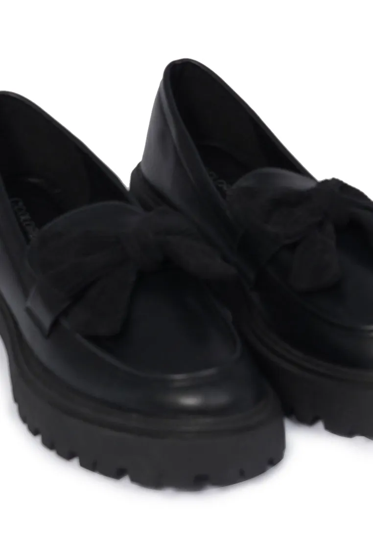 Black Chunky Loafers