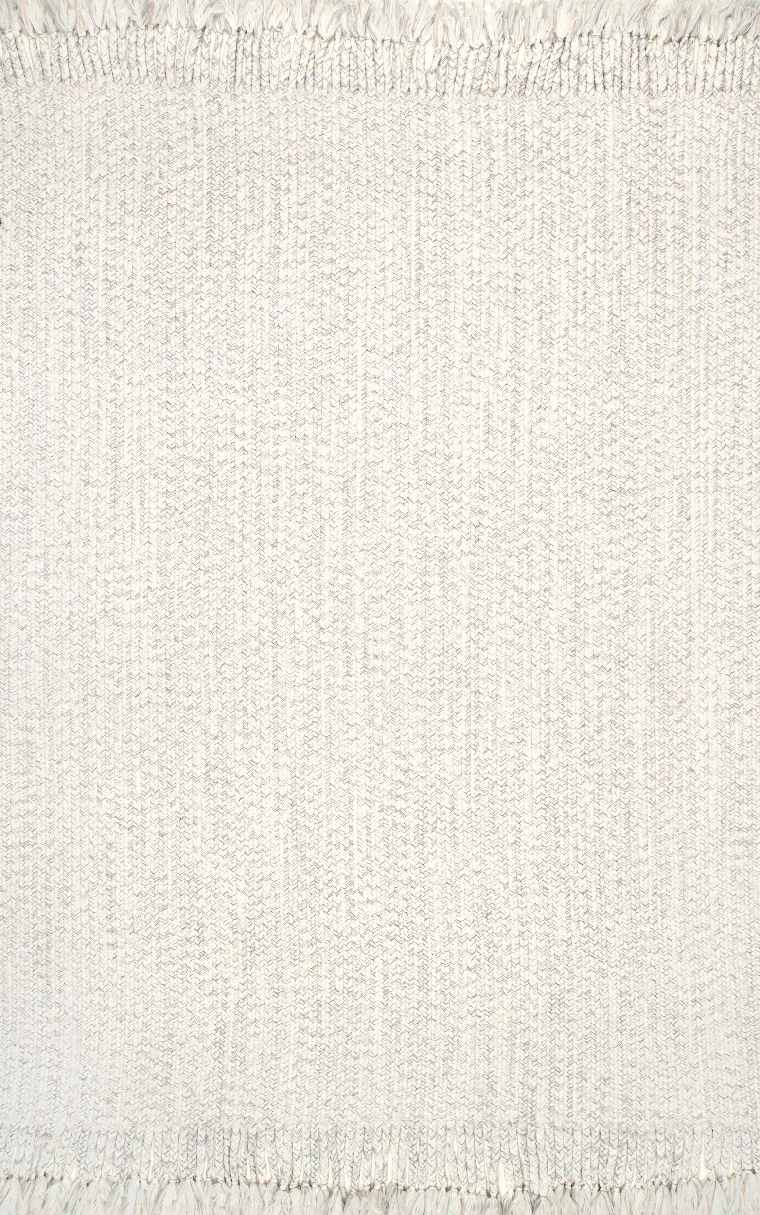 BRAIDED COURT TASSEL PEPPER RUG