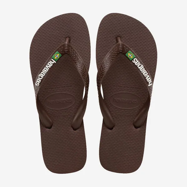Brasil Logo - Dark Brown/White