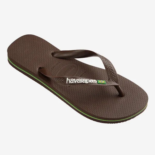 Brasil Logo - Dark Brown/White