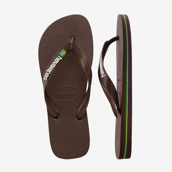 Brasil Logo - Dark Brown/White