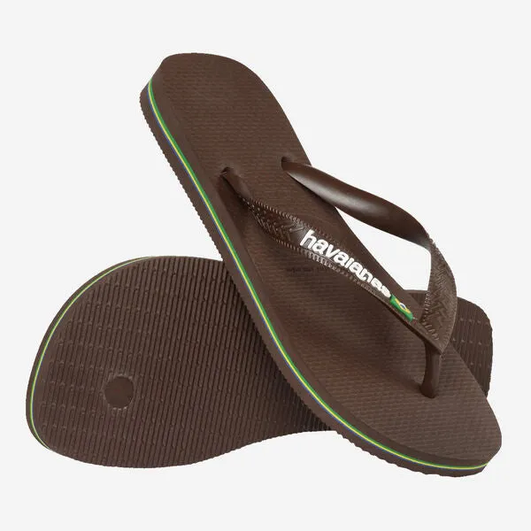 Brasil Logo - Dark Brown/White