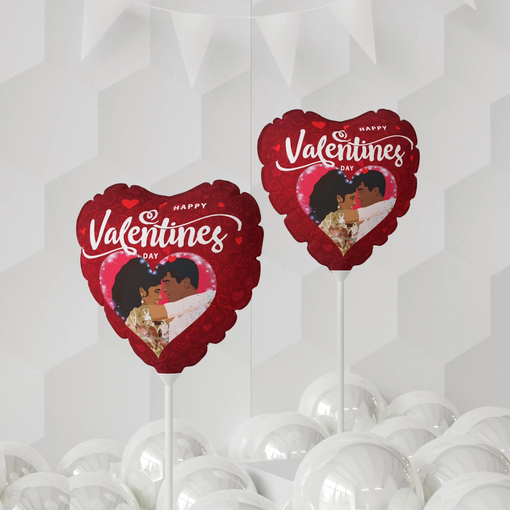 Bruce Leroy Green and Laura Charles Valentine's Day Balloon