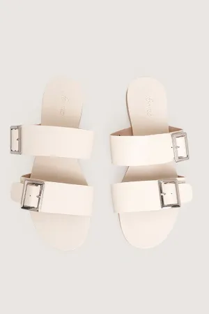 Buckled Double Strap Sandals