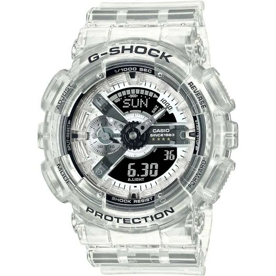 CASIO G-SHOCK 40TH ANNIVERSARY CLEAR REMIX ANALOG DIGITAL MEN WATCH GA-114RX-7AJR