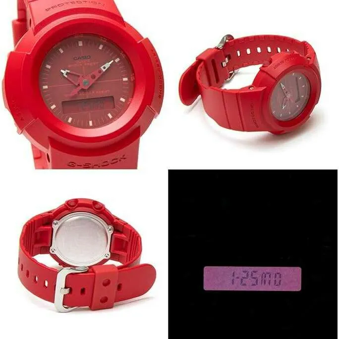 CASIO G-SHOCK AW500 FIRST ANALOG RE-EDITION RED ANALOG DIGITAL MEN WATCH AW-500BB-4E