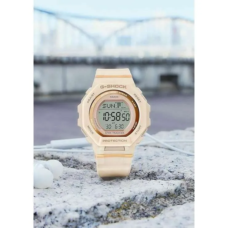 CASIO G-SHOCK BLUETOOTH DAY-DATE DIGITAL PINK LADIES WATCH GMD-B300-4JF