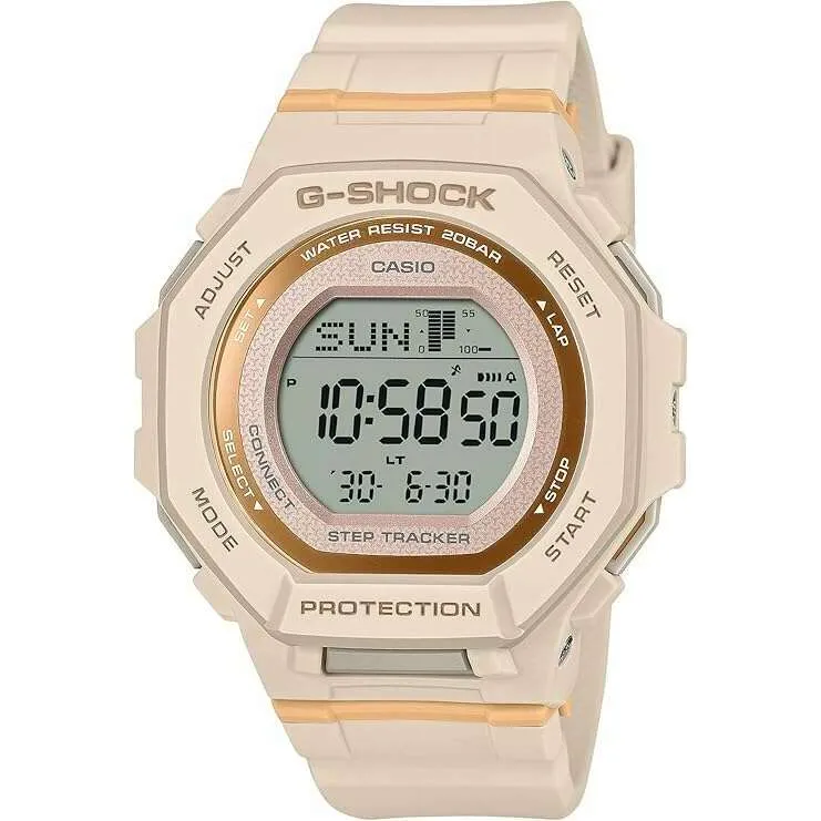 CASIO G-SHOCK BLUETOOTH DAY-DATE DIGITAL PINK LADIES WATCH GMD-B300-4JF