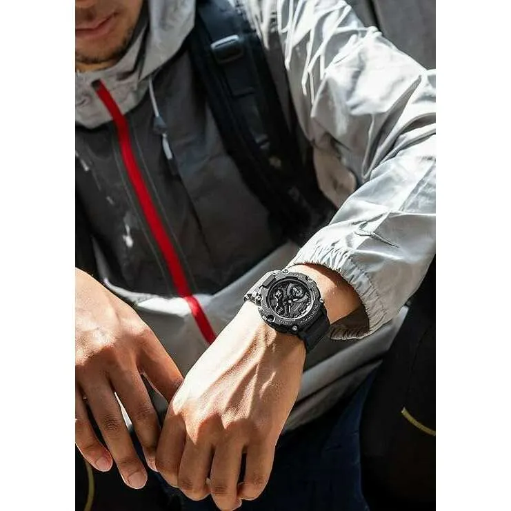 CASIO G-SHOCK DAY-DATE ANALOG DIGITAL DIAL ALL BLACK MEN WATCH GA-2200BB-1AJF
