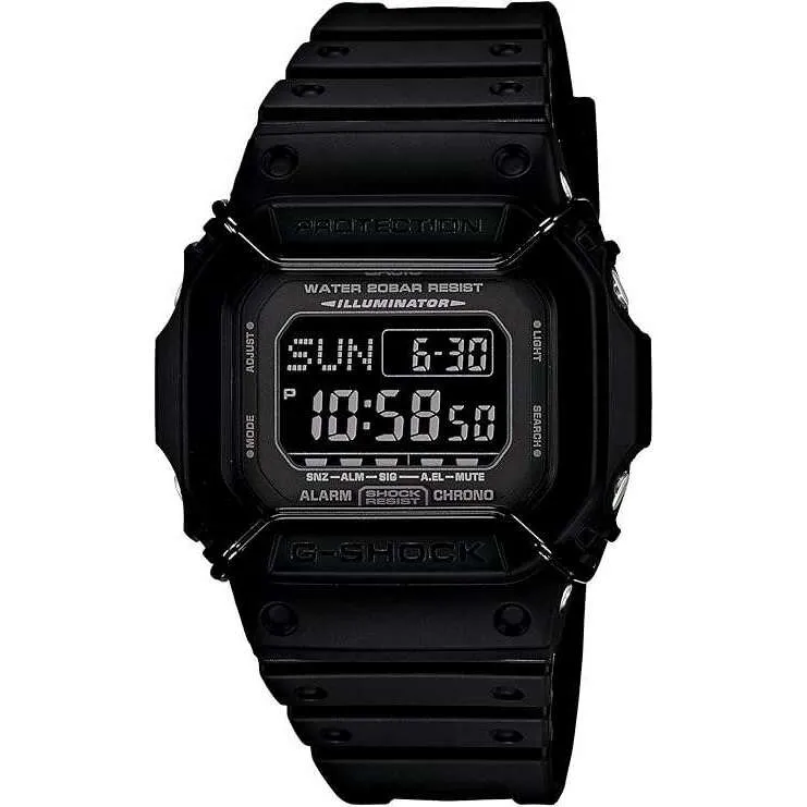 CASIO G-SHOCK DAY-DATE BLACK DIGITAL UNISEX WATCH DW-D5600P-1JF