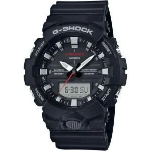 CASIO G-SHOCK DOUBLE LED DAY-DATE ANALOG DIGITAL BLACK MEN WATCH GA-800-1AJF