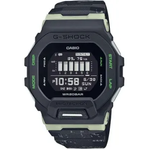 CASIO G-SHOCK G-SQUAD BLUETOOTH DAY-DATE BLACK CAMOUFLAGE MEN WATCH GBD-200LM-1JF