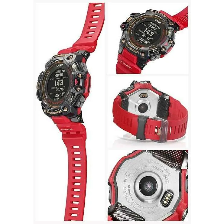 CASIO G-SHOCK G-SQUAD RED & BLACK DIGITAL MEN WATCH GBD-H1000-4A1JR