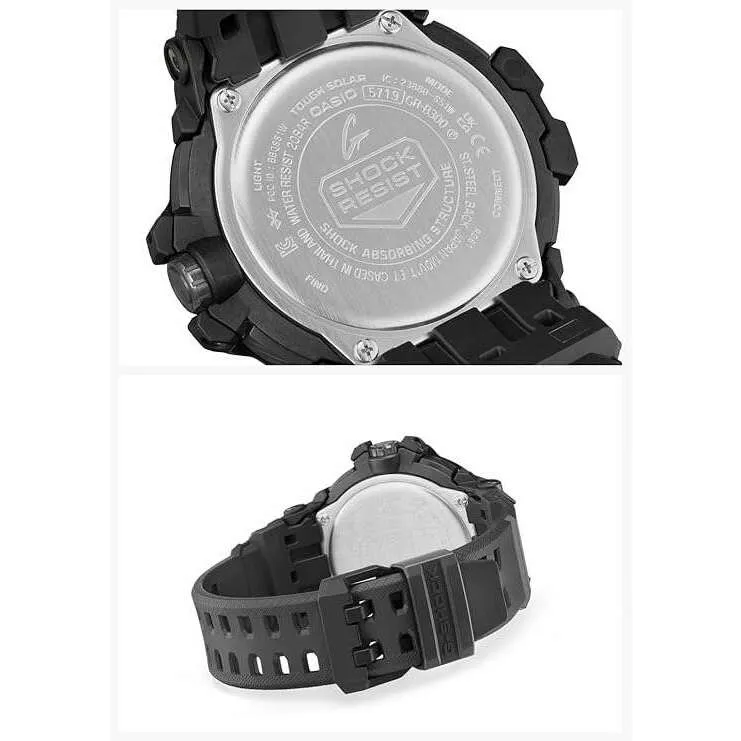 CASIO G-SHOCK GRAVITYMASTER BLUETOOTH SOLAR ANALOG BLACK & ORANGE MEN WATCH GR-B300-1A4JF