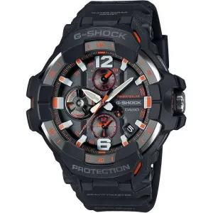 CASIO G-SHOCK GRAVITYMASTER BLUETOOTH SOLAR ANALOG BLACK & ORANGE MEN WATCH GR-B300-1A4JF